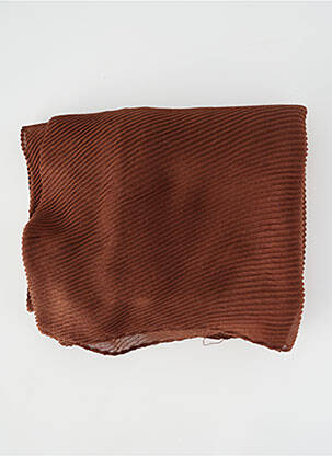 Foulard effet matière satinée marron BETTY BARCLAY femme