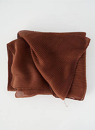 Foulard effet matière satinée marron BETTY BARCLAY femme