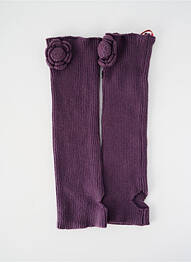 Mitaines stretch violet MAIS IL EST OU LE SOLEIL femme