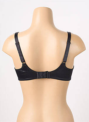 Soutien-gorge effet matière satinée haut soutien-gorge emboitant noir EMPREINTE femme