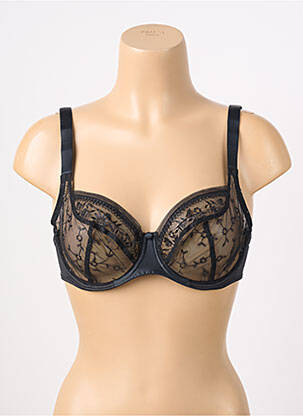 Soutien-gorge légère et transparente haut soutien-gorge emboitant noir EMPREINTE femme