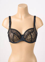 Soutien-gorge légère et transparente haut soutien-gorge emboitant noir EMPREINTE femme