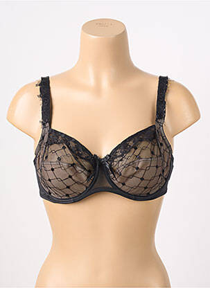 Soutien-gorge légère et transparente haut soutien-gorge emboitant noir EMPREINTE femme
