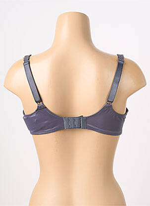 Soutien-gorge effet matière satinée haut soutien-gorge emboitant gris EMPREINTE femme