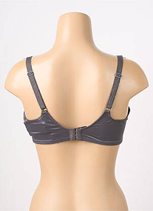 Soutien-gorge effet matière satinée haut soutien-gorge emboitant gris EMPREINTE femme