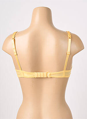 Soutien-gorge légère et transparente haut soutien-gorge emboitant jaune BARBARA femme
