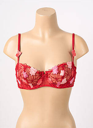 Soutien-gorge bretelle multi position haut soutien-gorge balconnet rouge BARBARA femme