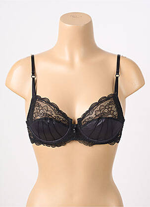 Soutien-gorge tissage tulle haut soutien-gorge emboitant noir LISE CHARMEL femme