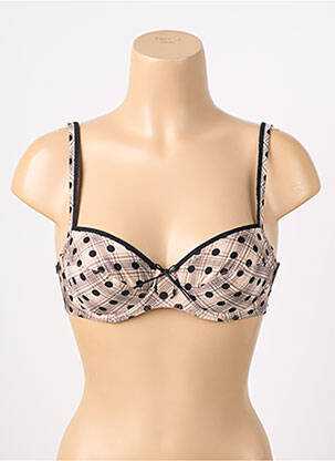 Soutien-gorge effet matière satinée haut soutien-gorge balconnet beige MARIE JO femme