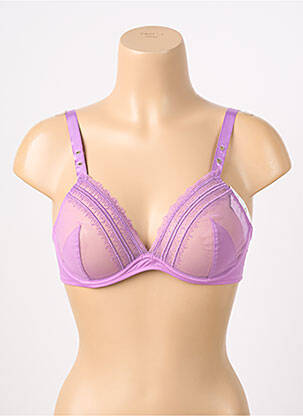 Soutien-gorge légère et transparente haut soutien-gorge emboitant violet IMPLICITE femme
