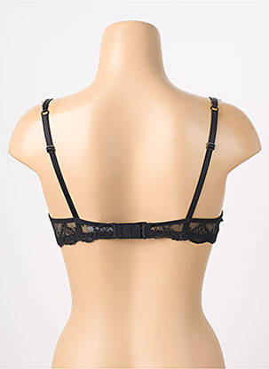 Soutien-gorge effet matière satinée haut soutien-gorge balconnet noir LISE CHARMEL femme