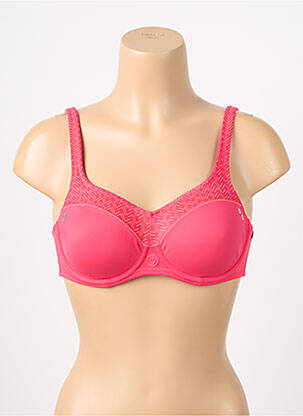 Soutien-gorge effet matière satinée haut soutien-gorge emboitant rouge MARIE JO femme