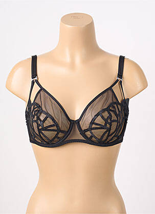 Soutien-gorge légère et transparente haut soutien-gorge emboitant noir IMPLICITE femme