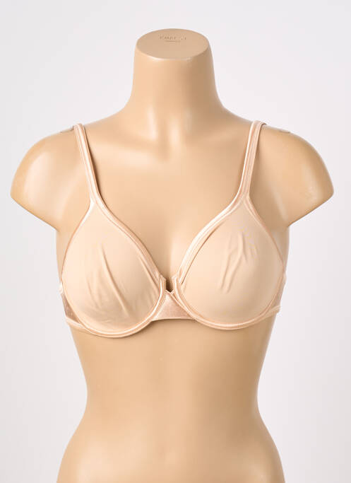 Soutien-gorge effet matière satinée haut soutien-gorge emboitant chair LEJABY femme