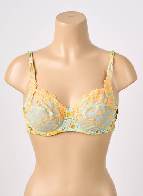 Soutien-gorge effet matière satinée haut soutien-gorge emboitant jaune AUBADE femme
