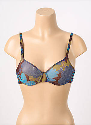 Soutien-gorge légère et transparente haut soutien-gorge emboitant bleu MARIE JO femme