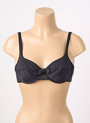 Soutien-gorge effet matière satinée haut soutien-gorge emboitant noir MARIE JO femme