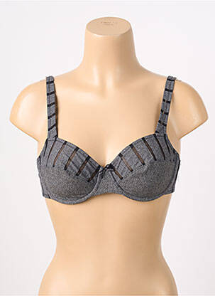 Soutien-gorge effet matière satinée haut soutien-gorge emboitant gris MARIE JO femme