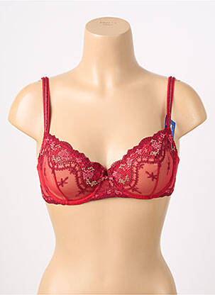 Soutien-gorge légère et transparente haut soutien-gorge emboitant rouge LOU femme