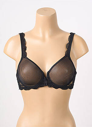 Soutien-gorge légère et transparente haut soutien-gorge emboitant noir LISE CHARMEL femme