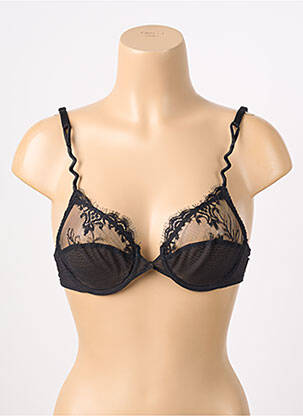 Soutien-gorge broderie haut soutien-gorge emboitant noir LEJABY femme