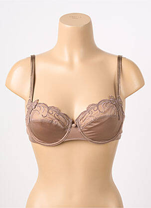 Soutien-gorge effet matière satinée haut soutien-gorge balconnet chair LISE CHARMEL femme