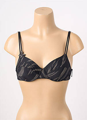 Soutien-gorge effet matière satinée haut soutien-gorge emboitant noir MARIE JO femme
