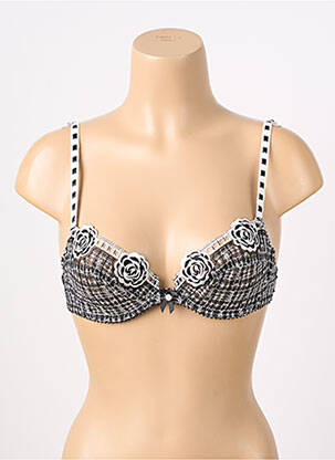 Soutien-gorge légère et transparente haut soutien-gorge emboitant noir LEJABY femme