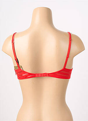 Soutien-gorge effet matière satinée haut soutien-gorge balconnet rouge MARIE JO femme