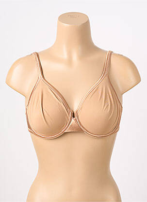 Soutien-gorge effet matière satinée haut soutien-gorge emboitant chair LEJABY femme