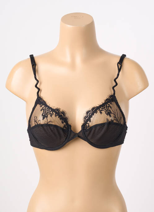 Soutien-gorge broderie haut soutien-gorge emboitant noir LEJABY femme