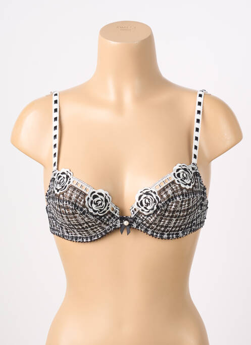 Soutien-gorge légère et transparente haut soutien-gorge emboitant noir LEJABY femme