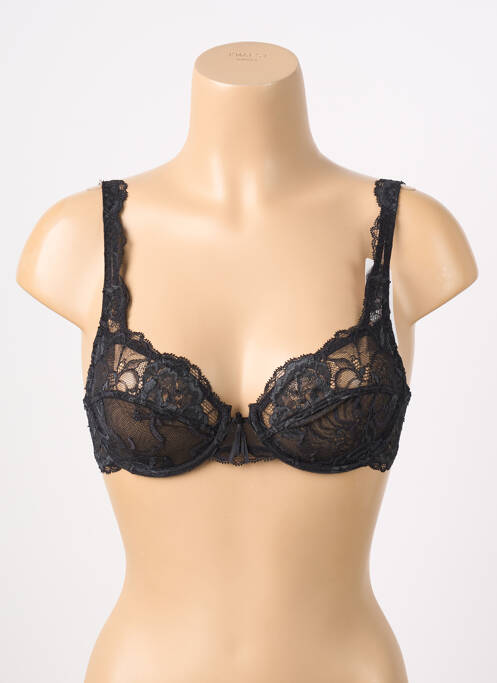 Soutien-gorge légère et transparente haut soutien-gorge emboitant noir BARBARA femme