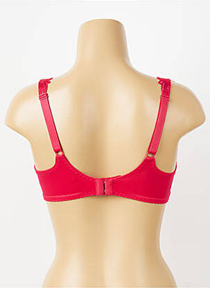 Soutien-gorge effet matière satinée haut soutien-gorge emboitant rouge EMPREINTE femme