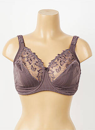 Soutien-gorge broderie haut soutien-gorge emboitant violet PRIMADONNA femme
