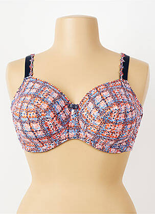 Soutien-gorge avec armature haut triangles bleu PRIMADONNA femme