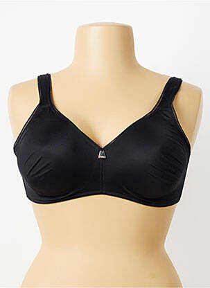 Soutien-gorge effet matière satinée haut soutien-gorge emboitant noir FELINA femme