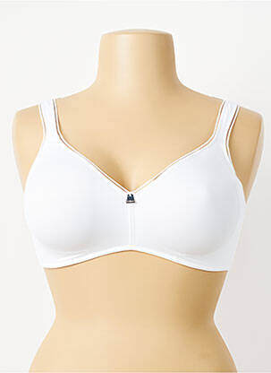 Soutien-gorge effet matière satinée haut soutien-gorge emboitant blanc FELINA femme