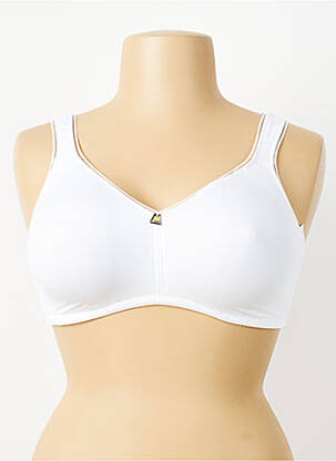 Soutien-gorge effet matière satinée haut soutien-gorge emboitant blanc FELINA femme