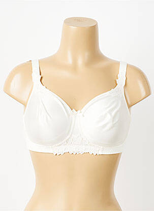 Soutien-gorge effet matière satinée haut soutien-gorge balconnet blanc CHANTELLE femme