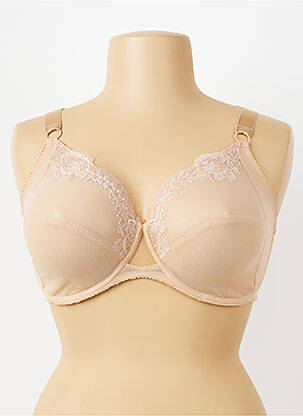 Soutien-gorge effet matière satinée haut soutien-gorge emboitant chair LISE CHARMEL femme