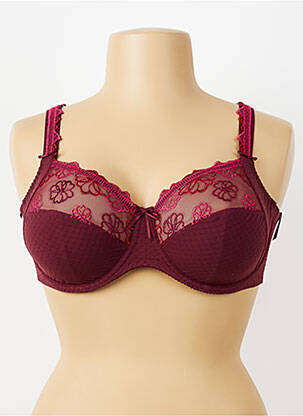 Soutien-gorge effet matière satinée haut soutien-gorge emboitant violet PRIMADONNA femme