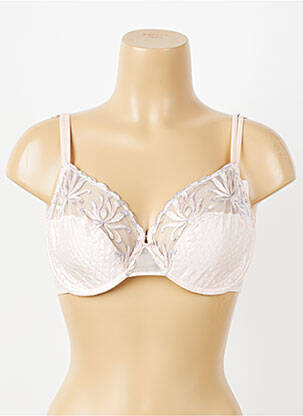Soutien-gorge effet matière satinée haut soutien-gorge emboitant rose SIMONE PERELE femme