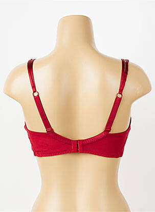 Soutien-gorge broderie haut soutien-gorge emboitant rouge LISE CHARMEL femme