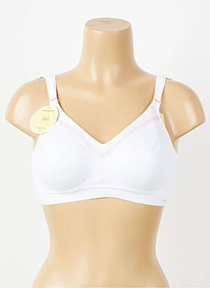 Soutien-gorge sans armature haut soutien-gorge emboitant blanc TRIACTION BY TRIUMPH femme