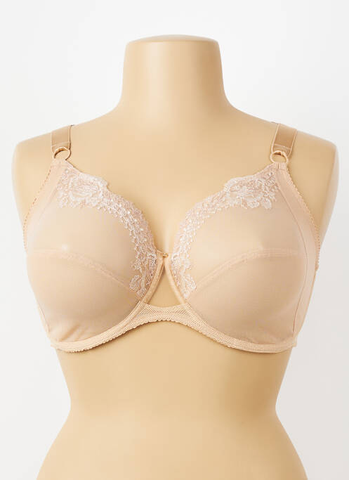 Soutien-gorge effet matière satinée haut soutien-gorge emboitant chair LISE CHARMEL femme