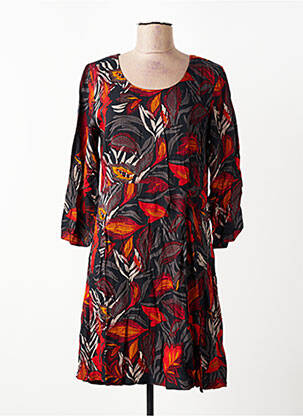 Robe courte manches 3/4 manches 3/4 noir NOMADS femme