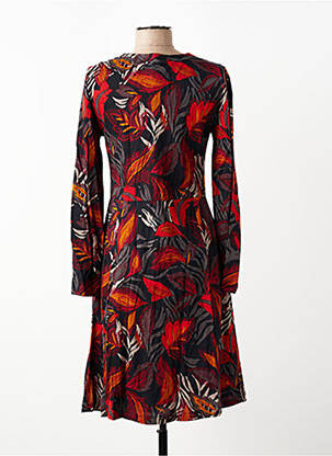 Robe mi-longue manches longues manches longues noir NOMADS femme