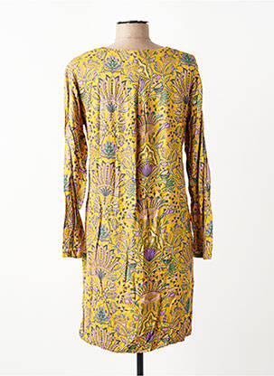 Robe courte manches longues manches longues jaune NOMADS femme