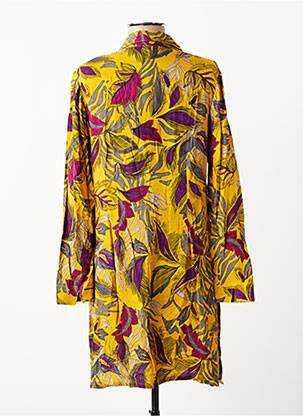 Robe courte manches longues manches longues jaune NOMADS femme